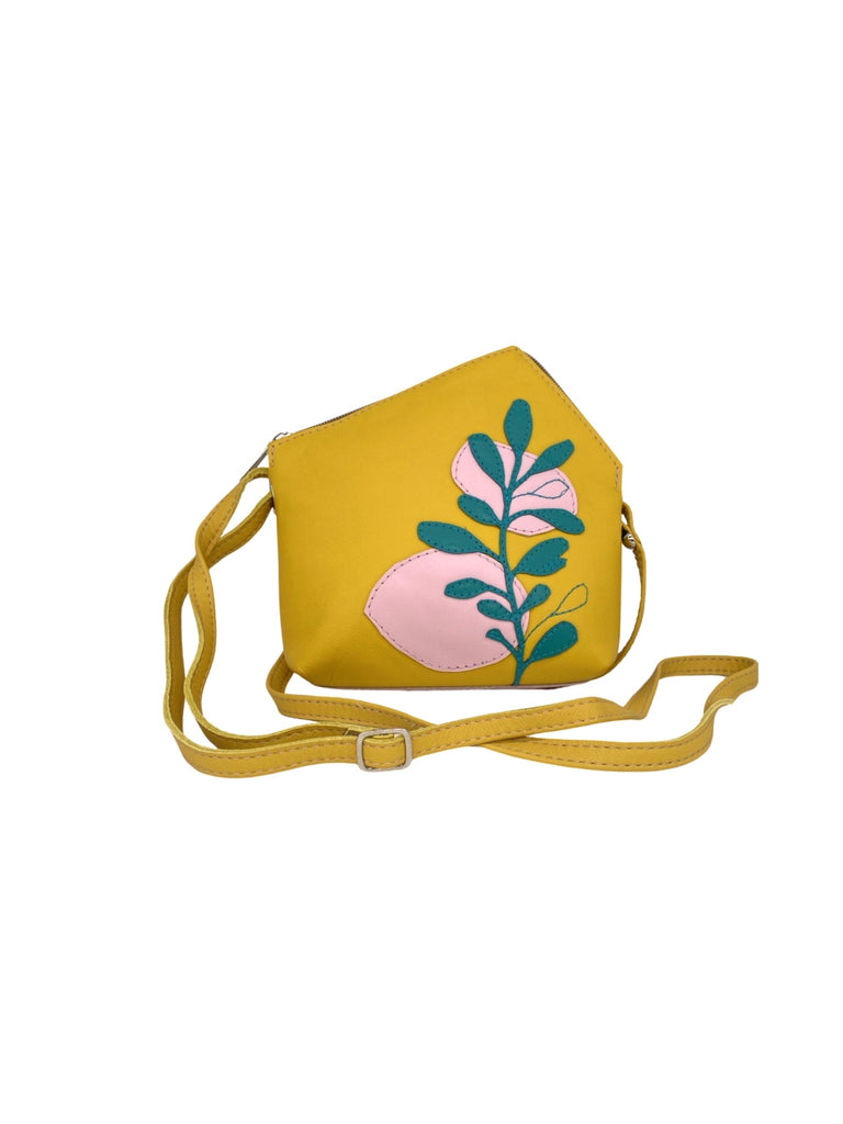 Tiny TRIANGLE bag (BRANCH - yellow / pink / teal)