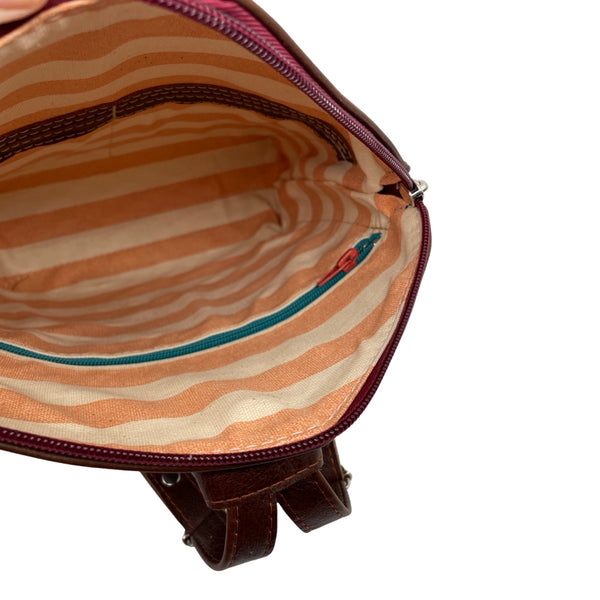 GRASS medium triangular bag / rucksack (brown)