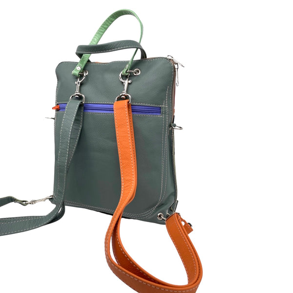 FLUID large bag / rucksack  (greens, pink, orange, lilac)