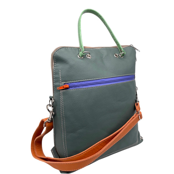 FLUID large bag / rucksack  (greens, pink, orange, lilac)