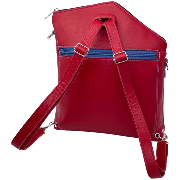 GRASS medium triangular bag / rucksack (red)